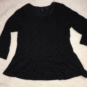 Rafaella velvet material lace long sleeve